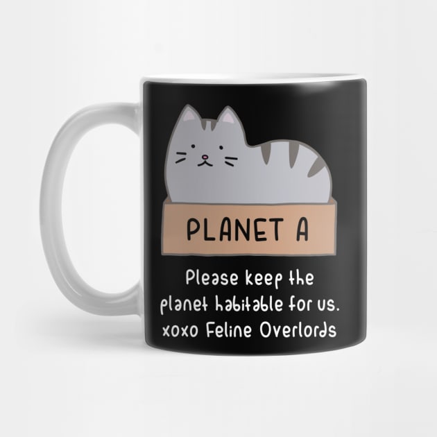 Gray Cat - Habitable Planet (Black) by ImperfectLife